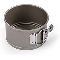 タイガークラウン ケーキ型 グレー 120×72mm バネ式デコ型12cm スチール フッ素コーティング 底取れ式 3511