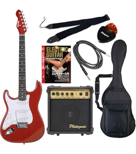 Amazon | エレキギター 左利き 初心者セット ストラトキャスタータイプ
