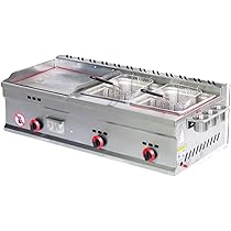 ネット専売　専用台セット　ガスグリドル　鉄板焼　軒先販売　イベント　フードフェス Amazon.co.jp: 新型グリドル業務用ガス手つかみオーブン多機能