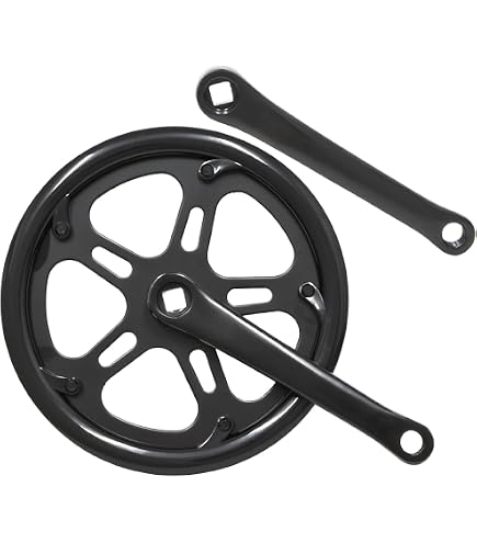 Amazon | BOLANY SKEACE 165mm 自転車クランクセット スクエアテーパー 