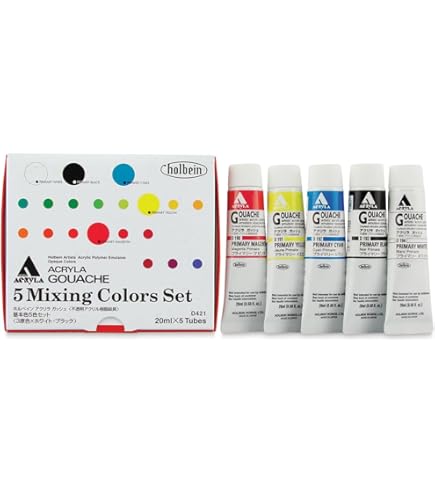 Amazon | ホルベイン アクリリックガッシュ D993 12ml スクール12色 13
