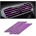 Car Air Conditioner Decoration Strip for Vent Outlet, 20 Pieces Universal Waterproof Bendable Air Vent Outlet Trim Decoration