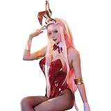 [LTAKK] バニーガール コスプレ 桜島麻衣 黒 エナメル革 蛇喰夢子 ゼロツー バニー コスチューム ハイレグ レザー パーティー 撮影会 イベント 飾り小物付き