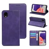 適用 Galaxy A22 5G ケース 手帳型 適用 ギャラクシーA22 5G SC-56B 手帳型ケース a22 用 カバー 手帳型 PUレザー カード収納 財布型 耐衝撃 ケース マグネット スタンド機能付き 5色(適用 Galaxy A22 5G SC-56B ケース 手帳型) (深い紫)