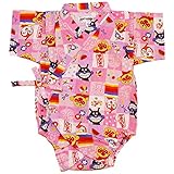 【本体綿100％】2016年 夏物 アンパンマン 甚平ロンパース カバーオール Anpanman ピンク◇70cm