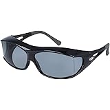 AXE(アックス) サングラス 悪天候・低光量時用 UVカット 偏光レンズ 180度以上視界確保 大型メガネ着用可能 フレーム:ガンメタル/レンズ:スモーク SG605P