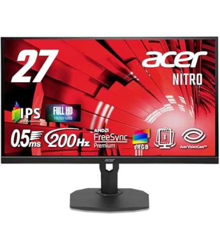 acer XV270Pbmiiprx 27インチ ゲーミングモニター Amazon.co.jp: Acer Nitro XV270 Pbmiiprx 27インチ フルHD (1920 x