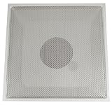 speedi-grille tb-pra 14 24インチby 24インチホワイトドロップ天井T - Bar Perforated面Return Air Ventグリルwith 14インチ襟を