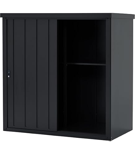 Amazon | 物置 屋外 戸外収納庫 スチール 幅236×奥行119×高190cm
