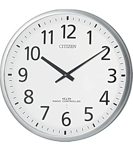 Amazon.co.jp: リズム(RHYTHM) 掛け時計 電波時計 オフィス ステンレス