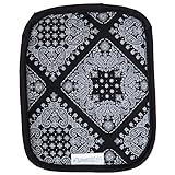 日本製　抱っこひも 保冷シート 保冷ジェル付き ベビーカー チャイルドシート 暑さ対策 (ブラックバンダナ)