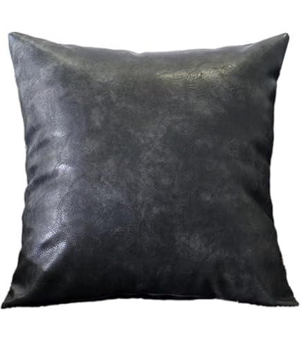 Amazon.co.jp: JOYAIYI クッションカバー 55x55cm 北欧 本革 の質感 PU