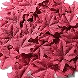 gresorthワインレッドFakeリーフ人工Autumn Fall Maple Leavesアートフラワーウェディングデコレーション Leaf-L056-2