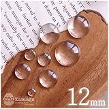 Craft Tamago 【10個】ガラス カボション 丸 12mm クリア