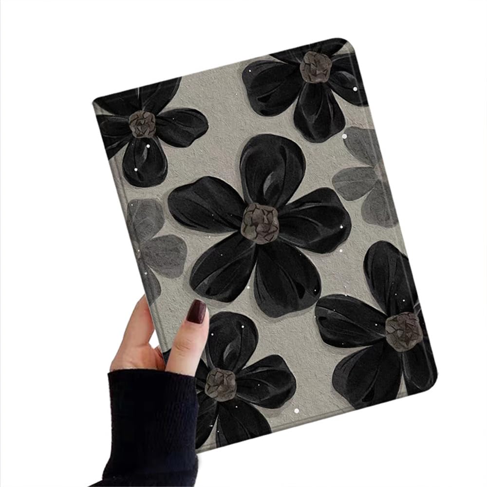kaidisen 花柄 対応 iPad 第9/8/7世代 10.2インチ ケース iPadAir3用 iPadPro10.5用 カバー 可愛い レディース オートスリープ Apple Pencil 収納 ブック式 オリジナル 柄付き フラワー 女性,