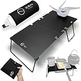ZEN Camps 遮熱テーブル イワタニ ガス缶カバー付 ジュニアコンパクトバーナー CB-JCB 軽量 アルミ 分割式 コンパクト【日本ブランド】バーナー別売