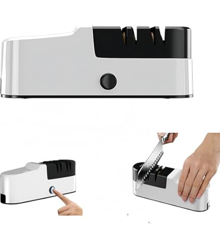 Amazon.co.jp: Narcissus電動包丁研ぎ器、2段式プロ削り器、素早い研ぎ