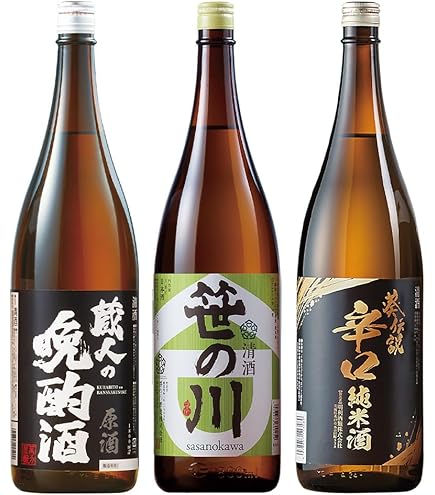 Amazon.co.jp: 日本酒 飲み比べ 特得セット 1.8L 6本 大吟醸 純米酒