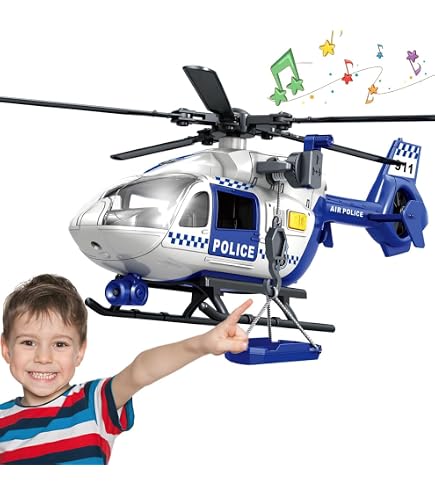 Jouet Majorette Volvo FH-16 Police + Hélicoptère Airbus H135 - 1:43 Avec Lumières Et Sons - À Partir De 3 Ans