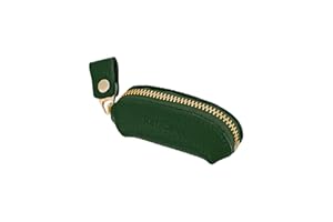 [RafiCaro] コインケース 本革 印鑑ケース 小銭入れ コンパクト 小さい 柔らか レザー ポーチ 小物入れ Sサイズ グリーン