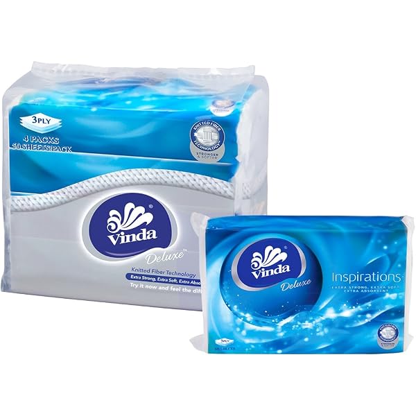 Vinda Deluxe 3 Ply Smooth Feel Toilet Tissue 250ct Pack Of 8 Amazon Sg Health Household Personal Care