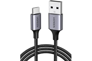 UGREEN USB C ケーブル USB A to C 充電コード 18W 3A急速充電 高耐久ナイロン編み 断線防止 データ転送同期 1m | 56Kレジスタ実装、安全保護を実現する、Quick Charge 3.0/2.0対応、高速データ転送、アルミニウム合金と一体されているプラグ採用、挿抜に強い、 iphone17/Galaxy S24/Pixel/Google/Xperia/LG等対応