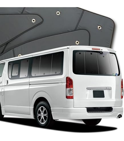 Amazon.co.jp: 趣味職人 プライバシー サンシェード 車 ハイエース 200