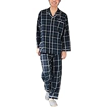 [ニシキ] パジャマ メンズ 長袖 綿100％ ジョーゼット素材 肌に優しい 前 Amazon | [ON NISHIKI] パジャマ メンズ 長袖 綿100％ 前開き 上下