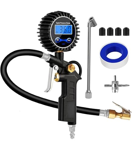 空気圧測定機器 Amazon.co.jp: タイヤエアゲージ デジタル 空気圧計 250 PSI 空気入れ