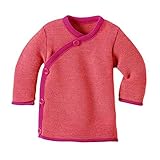 Organic wrap over wool jumper-Berry-74/80 6-12m by Disana