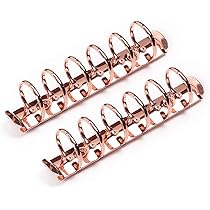 MOTERM イエロー リング式ファイル Amazon | Moterm 2ピース 6穴リングバインダーメカニズム