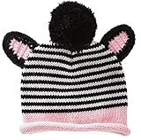 Pink Zebra Knit Baby Hat For Ages 0-6 Months by Evergreen Enterprises [並行輸入品]