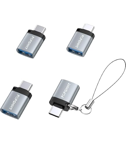 Amazon.co.jp: USB C 変換アダプター 4個セット 付属ストラップ付き