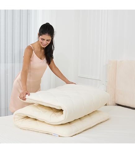TANSU NO GEN Japanese Futon Mattress (Twin XL) – 3.5" Thick, 100% Cotton, Handmade In Japan, Floor Sleeping