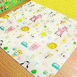 XPE折りたたみ可能なフォームクロールマット、厚い両面フォームパッド180 * 200 * 1.0cm (Color : Beige)
