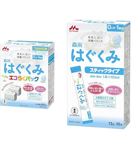 Amazon.co.jp: 【セット買い】森永 はぐくみ エコらくパック つめかえ