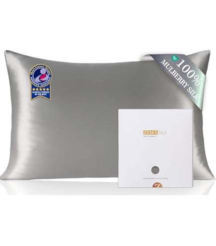 Amazon｜ZIMASILK 100％豪華な25匁クワシルク枕カバー、美肌、美髪と