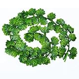 Icehan 人工藤 観葉植物 壁掛け インテリア アンティーク　人工　フェイク 壁掛 グリーン 緑 植物 (楓葉)