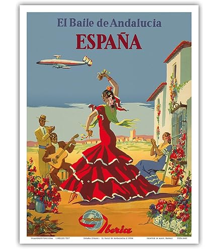 Amazon｜- ビンテージな航空会社のポスター c.1950 - アートポスター