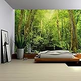wall26 – 自己粘着壁紙大壁壁画シリーズ 66"x96" WMR-WP-RF-FOREST-02042016-010-66x24x4