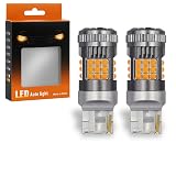 micoi T20 ピンチ部違い LED ウインカー バルブ ハイフラ防止 抵抗 キャンセラー 内蔵 車検対応 冷却ファン 5000ルーメン アンバー 2個