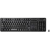 エレコム キーボード ワイヤレス (レシーバー付属) メンブレン フルキーボード  マルチファンクション専用キー付 ブラック TK-F Amazon.co.jp: エレコム キーボード ワイヤレス (レシーバー付属