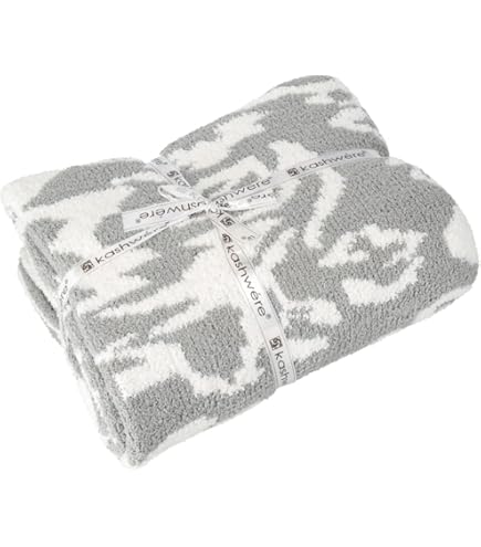 Amazon｜[カシウエア] kashwere Damask 織柄ハーフブランケット