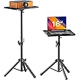 Amada Projector Tripod Stand, Foldable Laptop Tripod, Multifunctional DJ Racks/Projector Stand with Adjustable Height, Perfec