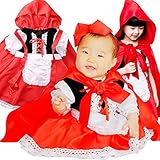 Sサイズ　１歳～２歳(80-90cm)　Lollypops!!! オリジナル 赤ずきん ちゃん フルセット Little Red Riding Hood ≪ ワンピース エプロン 頭巾 ビッグリボン 