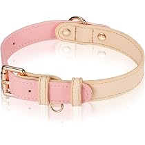 Amazon | AKAGIICHI 犬 首輪 革 犬用ベーシック首輪 調節可能 ペットの