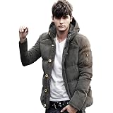 Amazon ライズオンフリーク Riseonfleek メンズ ダウン ジャケット ボリューム コート 中綿 アウター 冬 暖かい シンプル Go 25 コート ジャケット 通販
