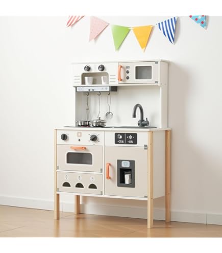 Amazon | Ikea Duktig ミニキッチン、バーチ合板、ホワイト | セット