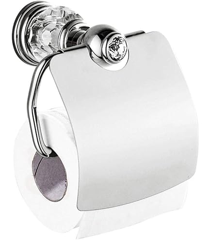 Amazon.co.jp: Essentials トイレットペーパーホルダー カバー付き