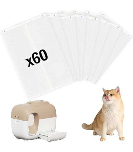Amazon | PetSnowy 猫 自動トイレ専用ゴミ袋 ゴミ箱密封システム交換用